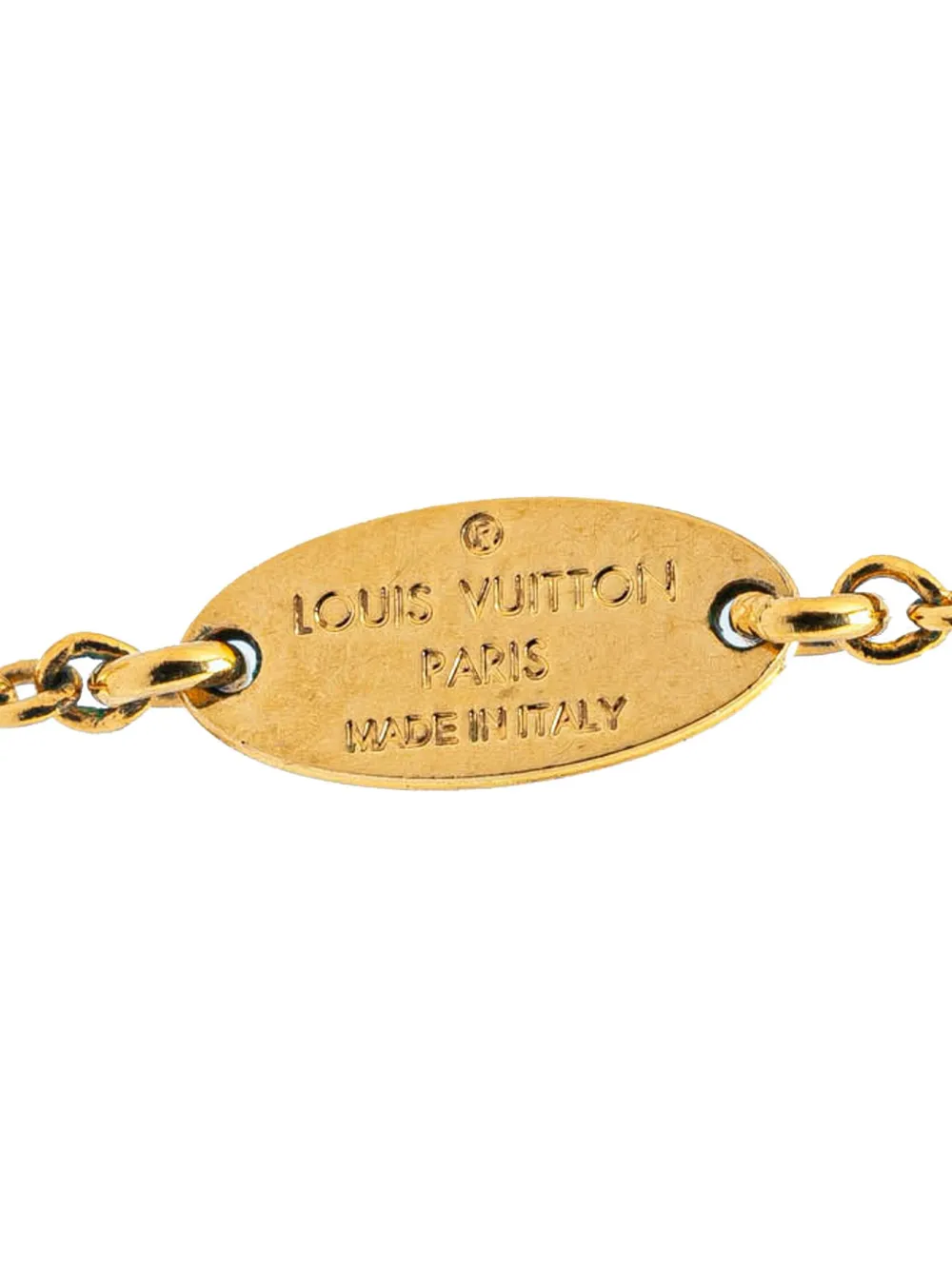 Louis Vuitton Pre-Owned 2007-2024 Gold Plated Essential V Necklace costume necklace - Goud