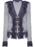 Balmain fringed jacket - White