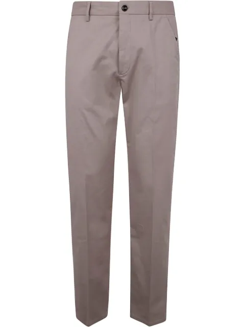 Incotex pressed-crease chino trousers