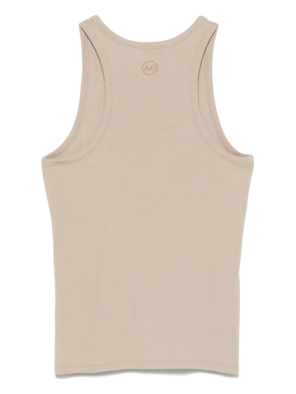 AG Jeans Geribbelde tanktop - Beige