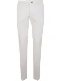 Incotex pressed-crease chino trousers - White