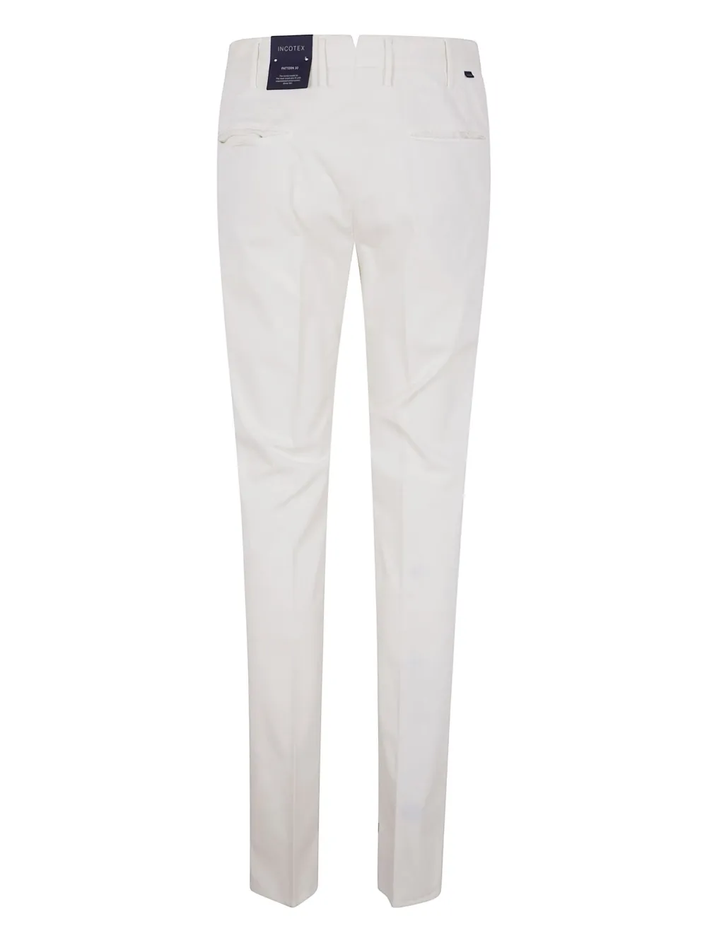 Incotex pressed-crease chino trousers - Wit