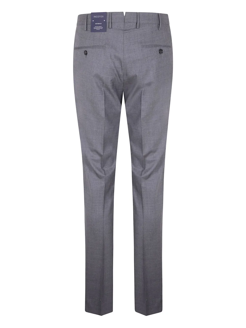 Incotex mélange-effect trousers - Grijs