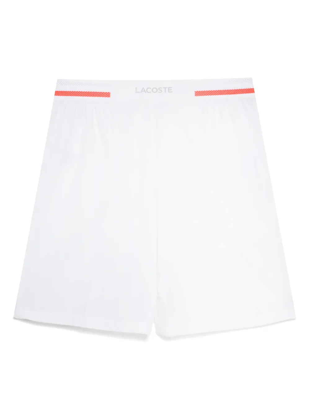 Lacoste Shorts met logopatch - Wit