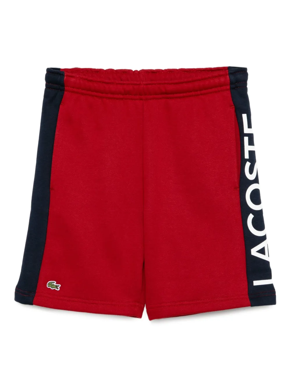 Lacoste Shorts met geborduurd logo Rood