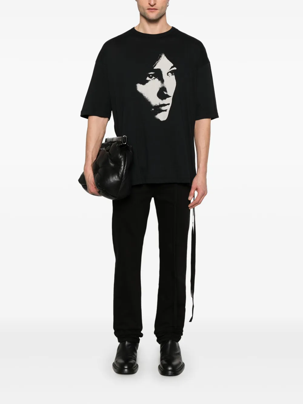 Ann Demeulemeester Dieter T-shirt - Zwart