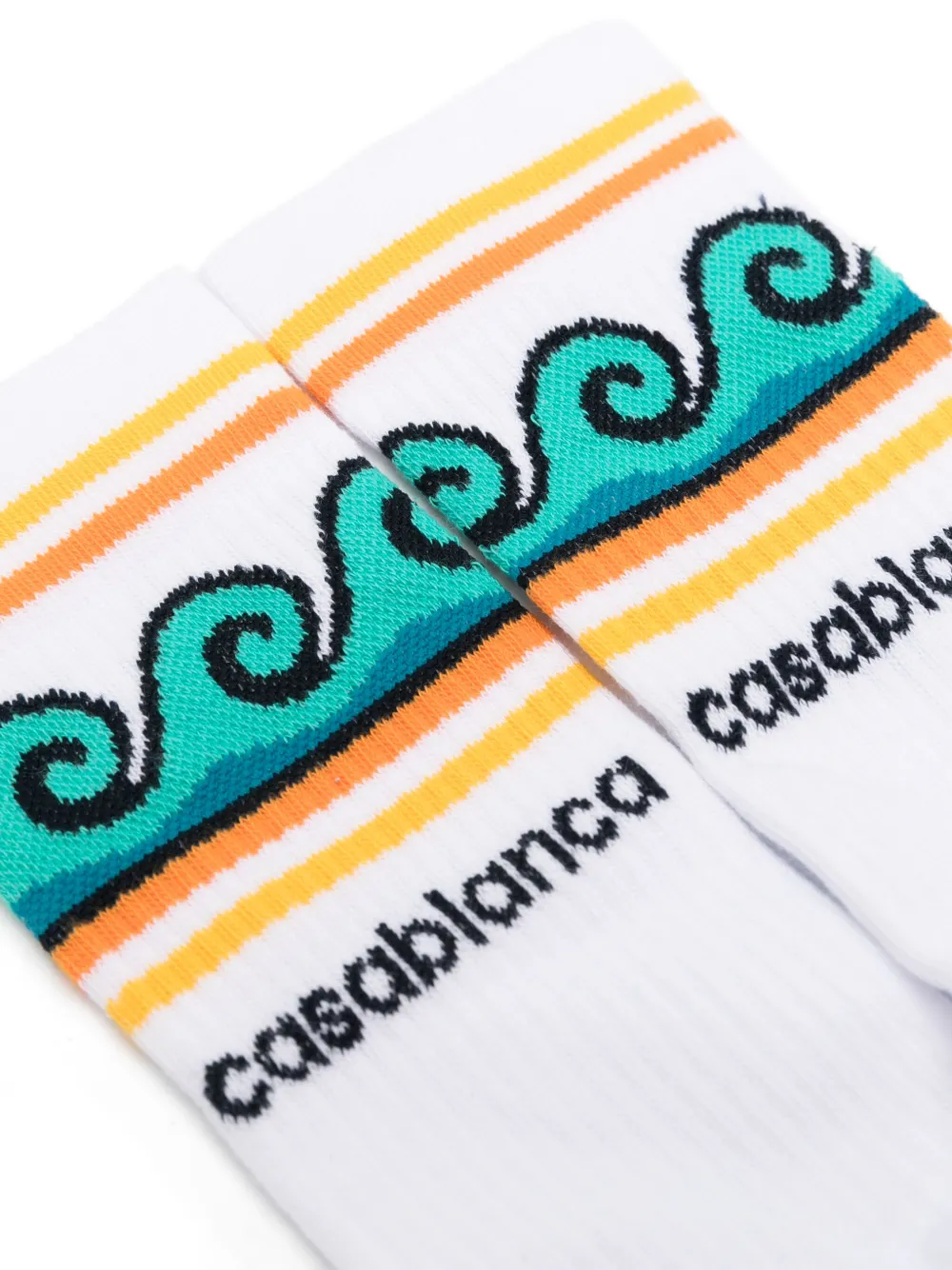Casablanca Greco Wave sokken Wit