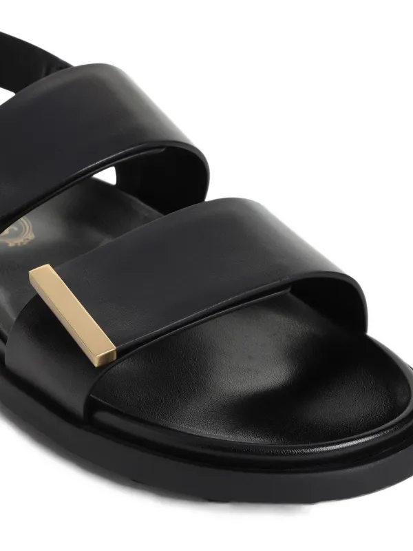 Tod's Leather Sandals | Black | FARFETCH RO