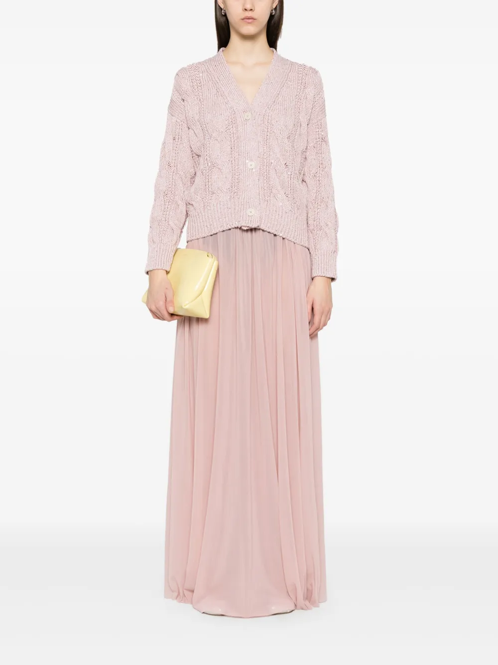 Philosophy Di Lorenzo Serafini Maxi-rok met mesh - Roze
