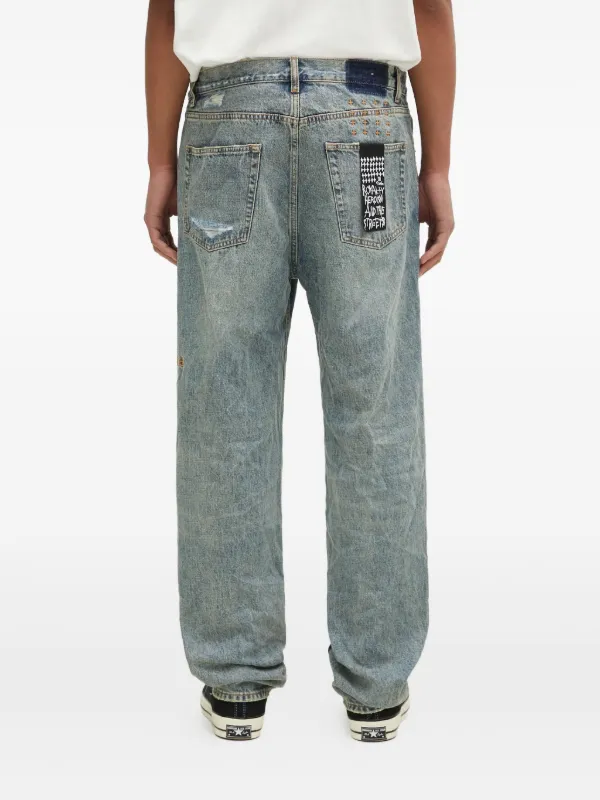 Ksubi Anti K Stage Dive Trashed ジーンズ | ブルー | FARFETCH JP