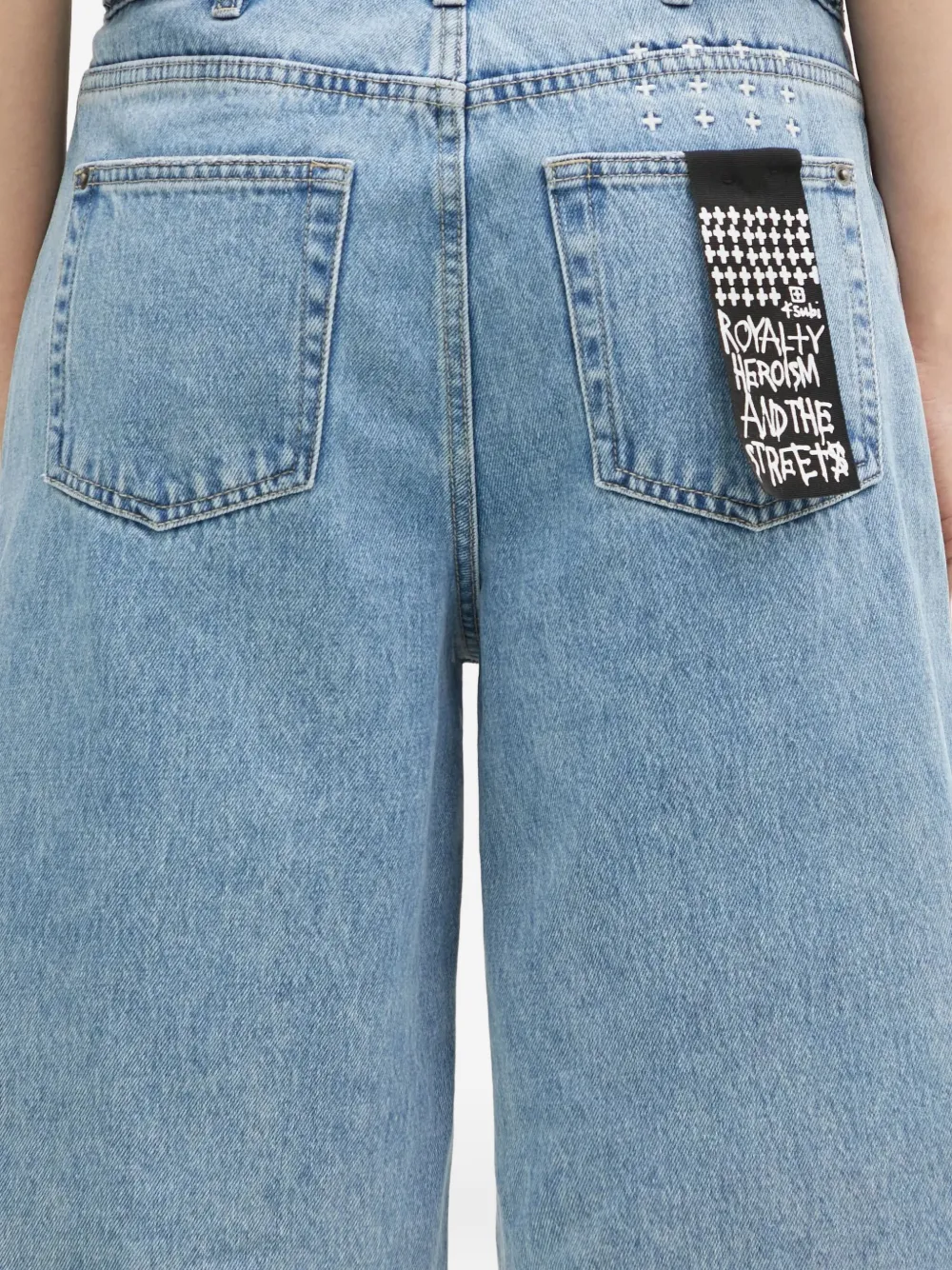 Ksubi Low Rider denim shorts Blauw