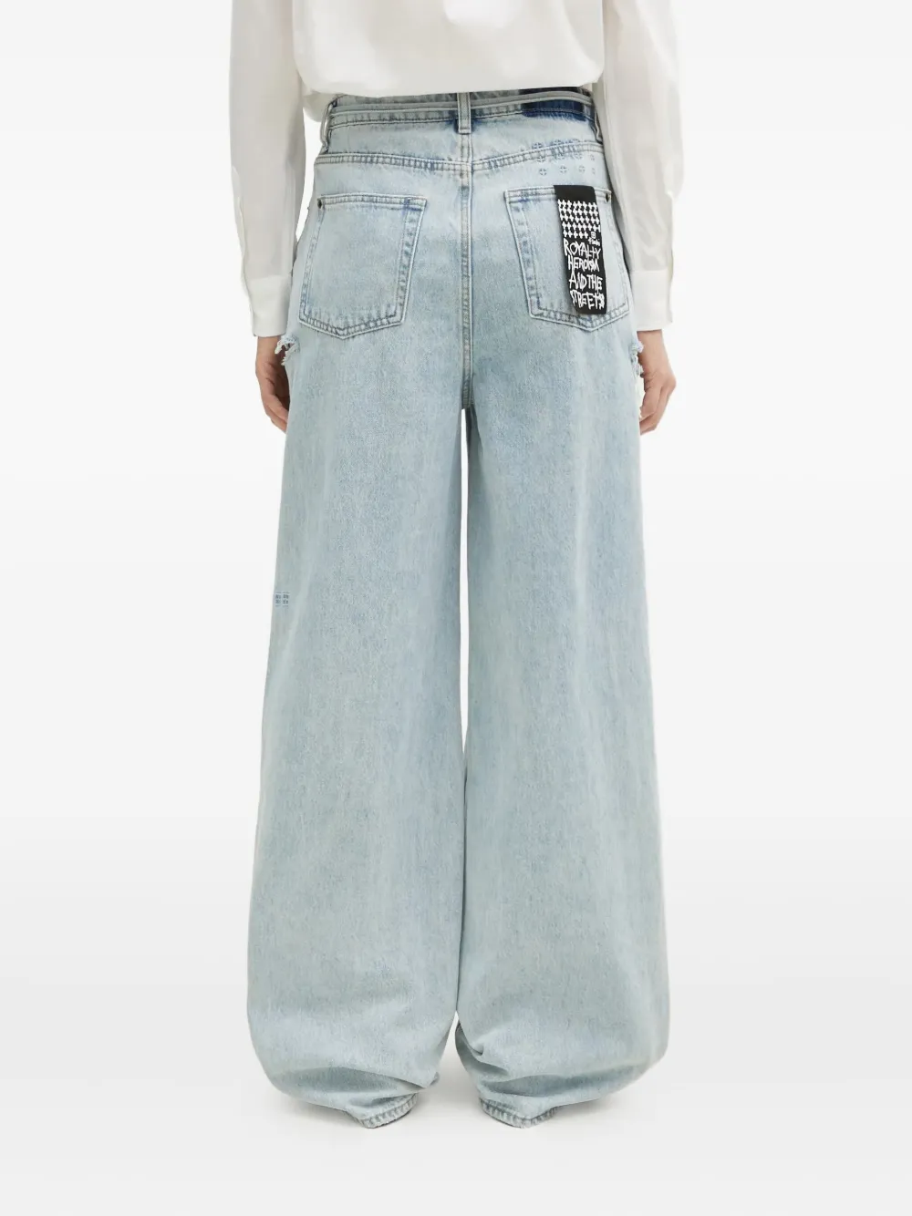Ksubi Rollin Kut Out jeans Blauw