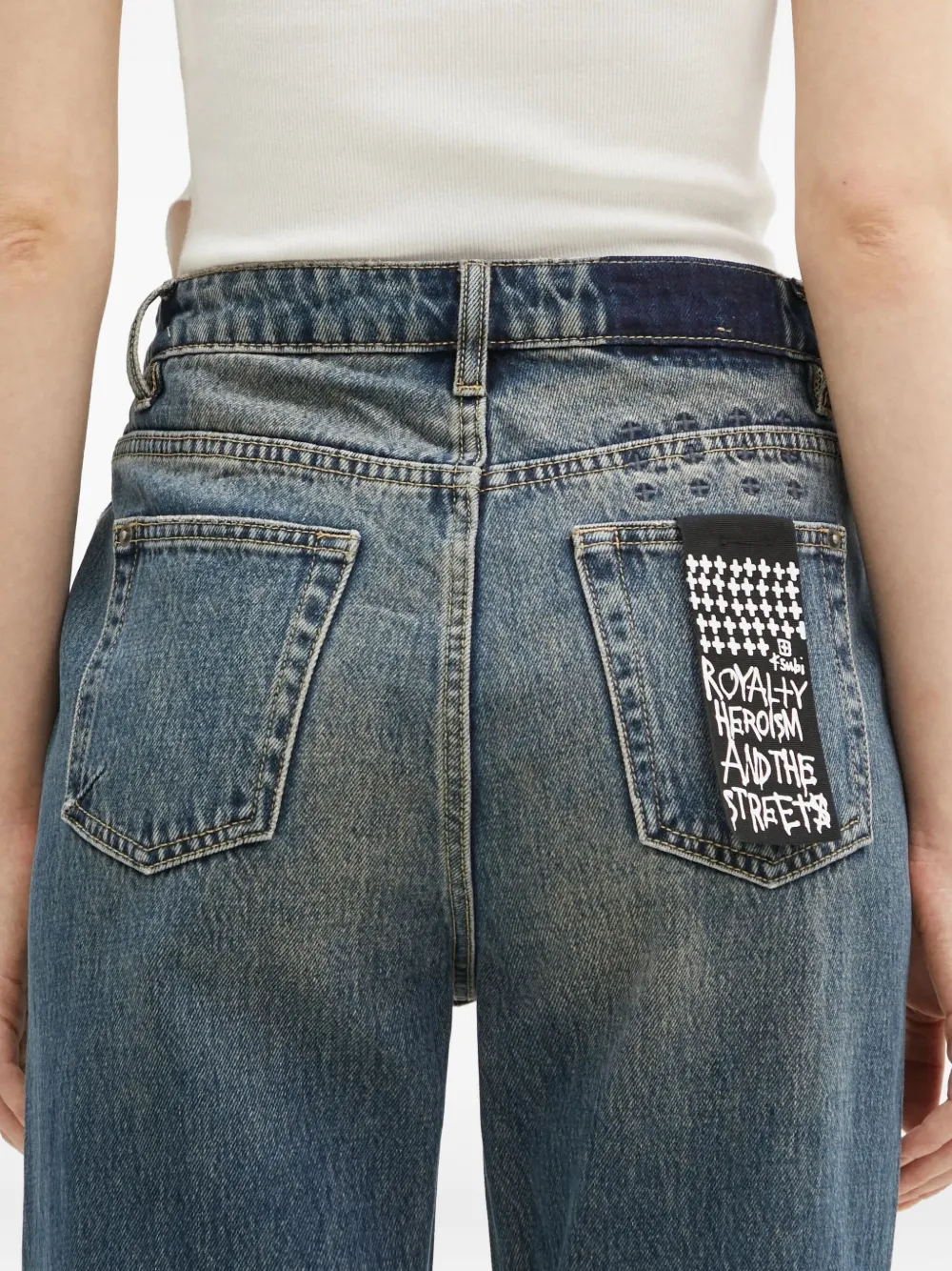 Ksubi Soho Slouch Sandstorm bootcut jeans Blauw
