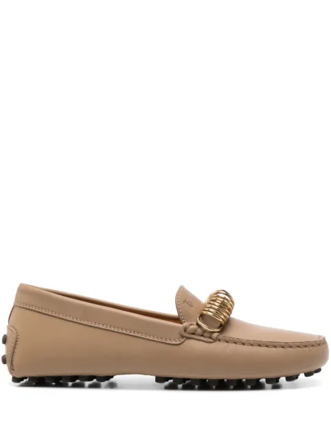 Tod's mocasines de piel con detalle de aro