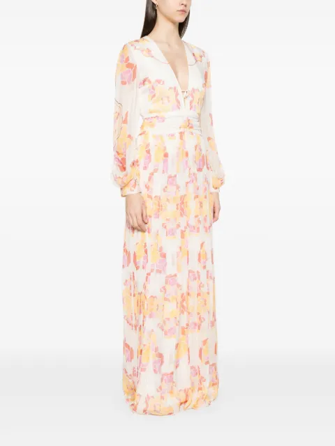 Raquel Diniz floral-print maxi dress 5L03080NSS0019 - 2