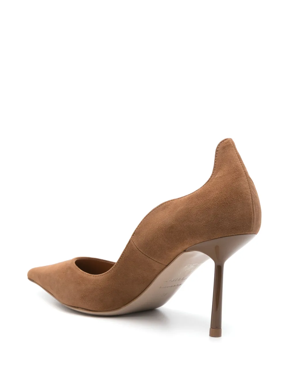 Le Silla 80mm suede pumps Brown