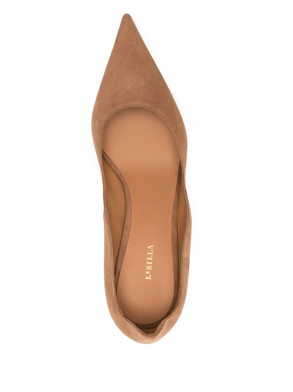 Le Silla 80mm suede pumps Brown
