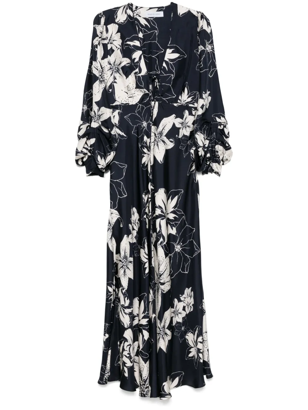 floral-print maxi dress
