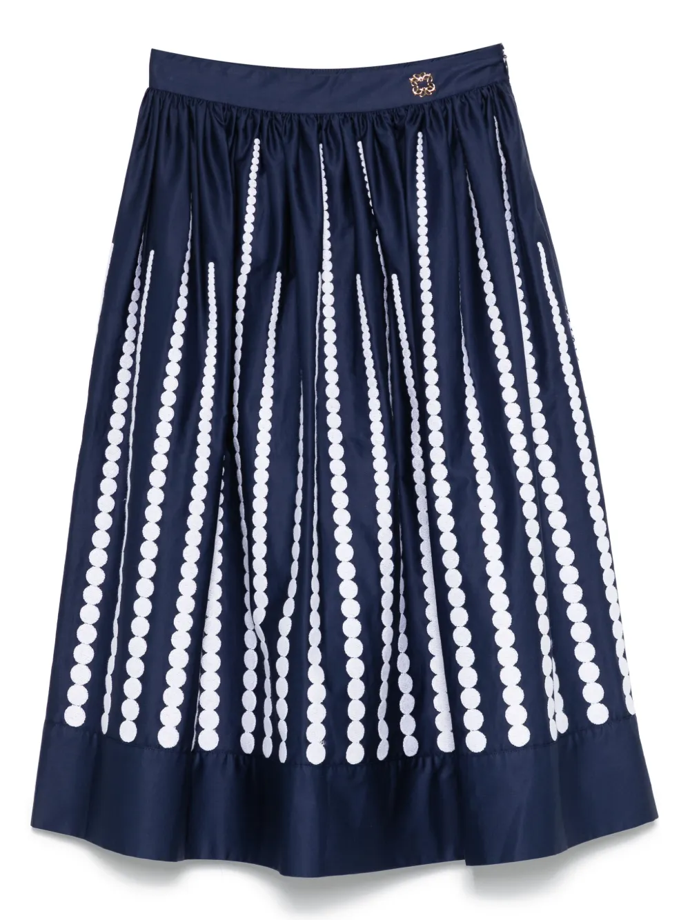ELIE SAAB JUNIOR Midi-rok met borduurwerk Blauw
