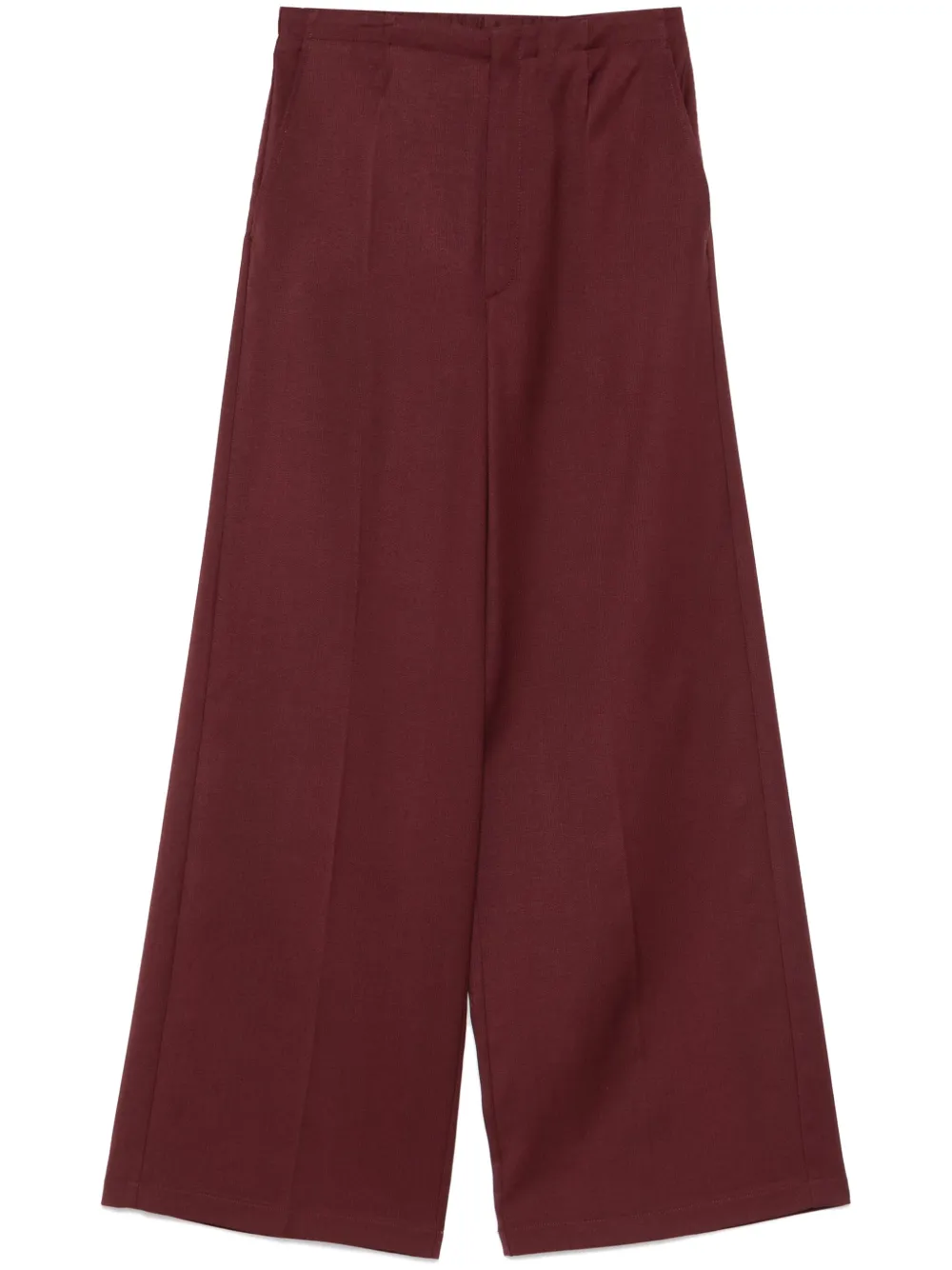 Forte Broek met wijde pijpen Rood