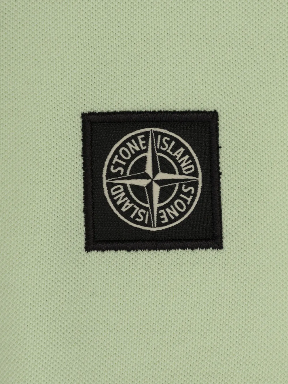 Stone Island Junior Katoenen poloshirt met Compass-logopatch Groen