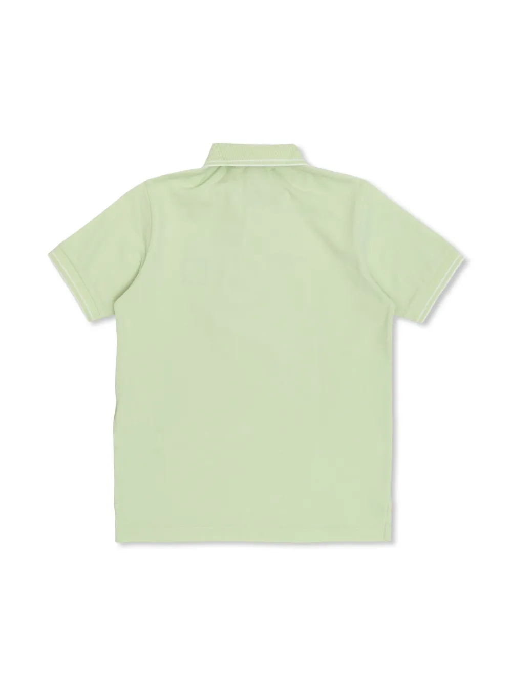 Stone Island Junior Compass-patch cotton polo shirt - Groen