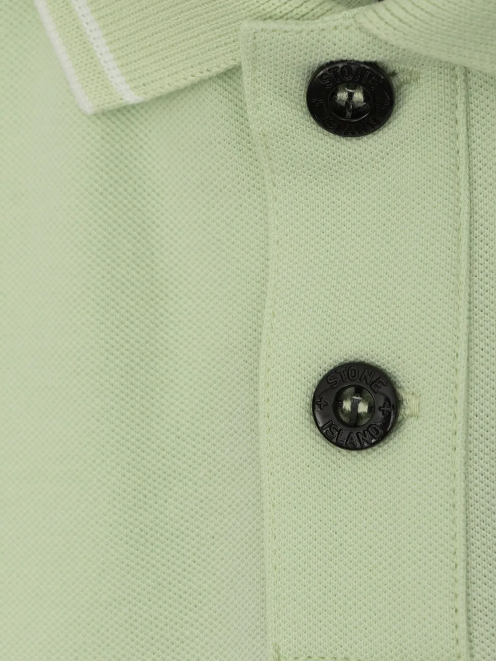 Stone Island Junior Katoenen poloshirt met Compass-logopatch Groen