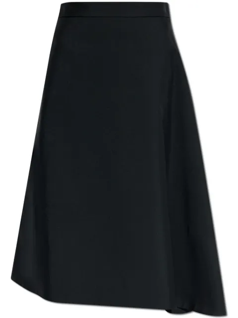 Jil Sander asymmetric midi skirt