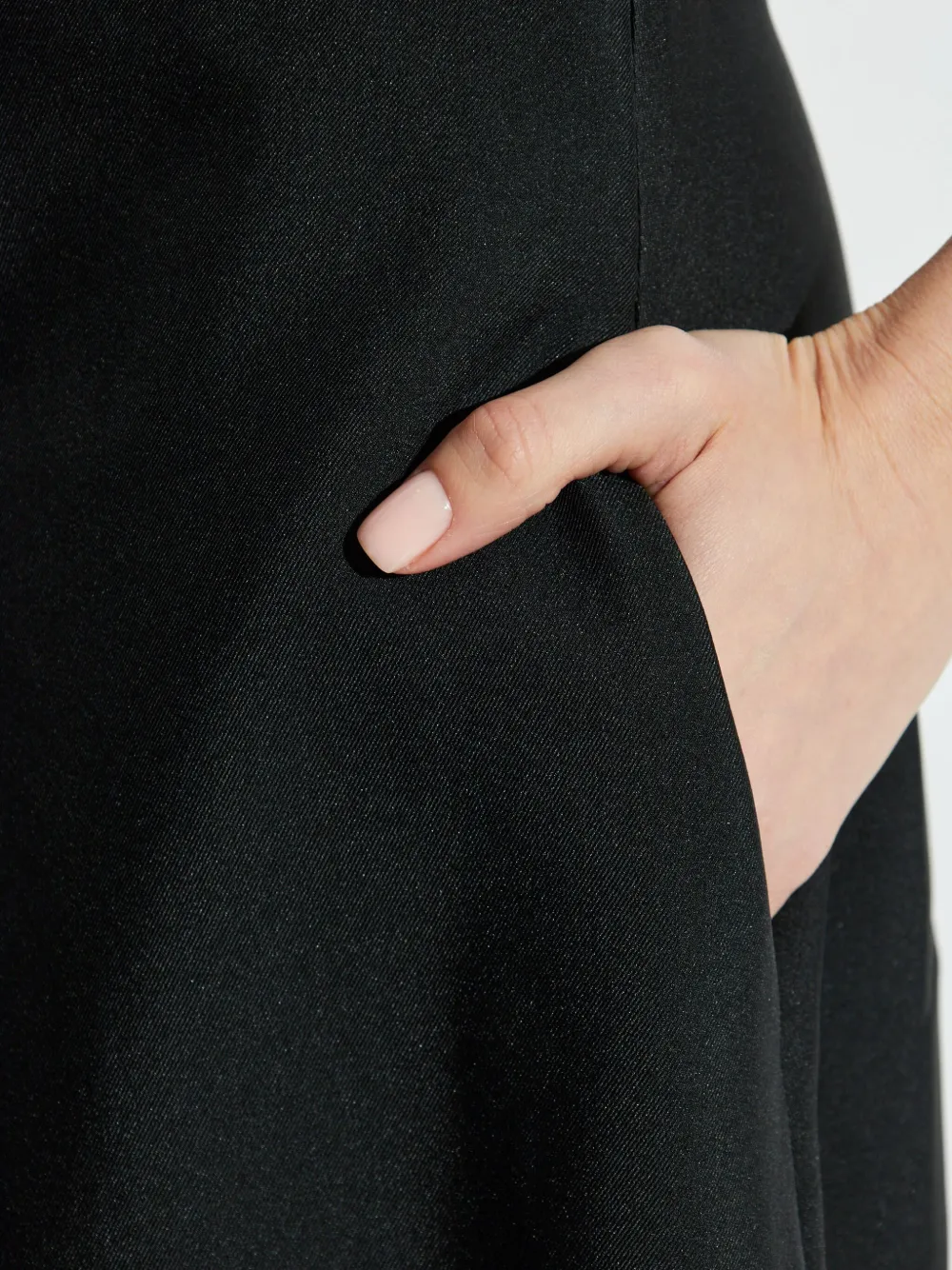 Jil Sander Asymmetrische midi-rok Zwart