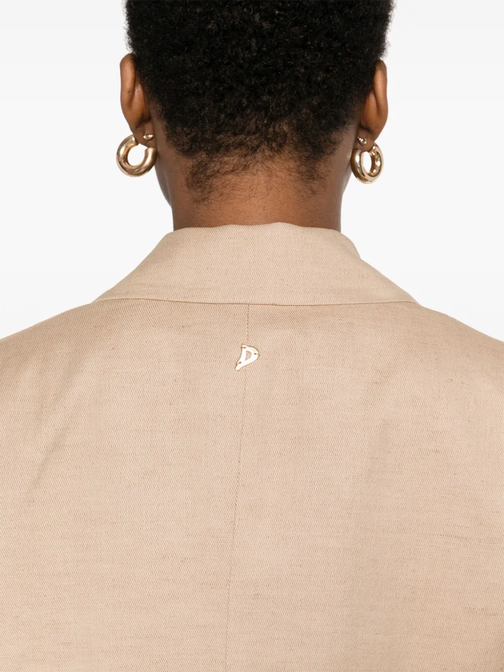 Shop Dondup Single-breasted Blazer In Neutrals