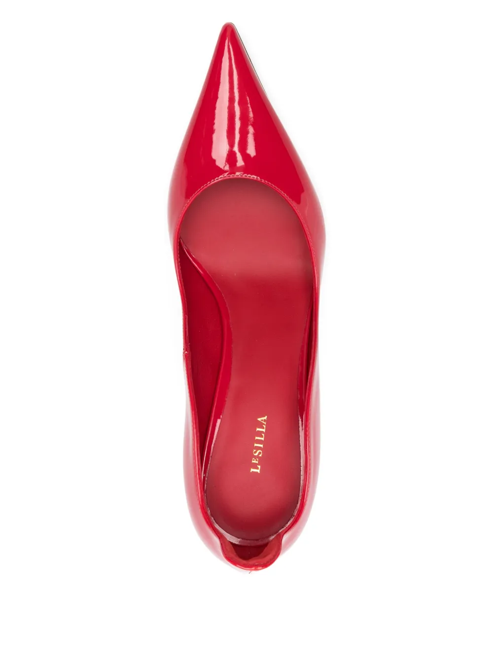 Le Silla 90mm patent pumps Red