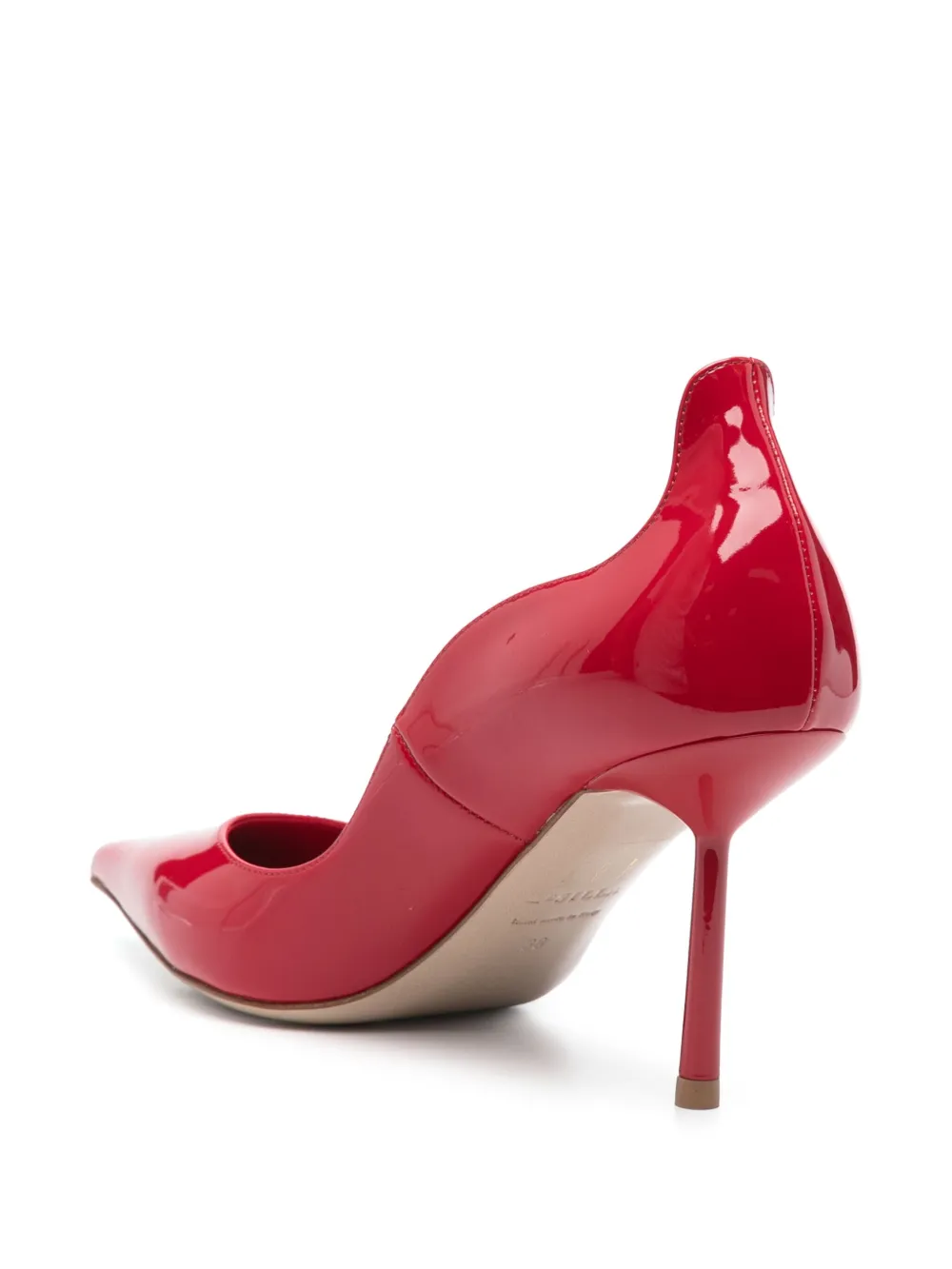 Le Silla 90mm patent pumps Red