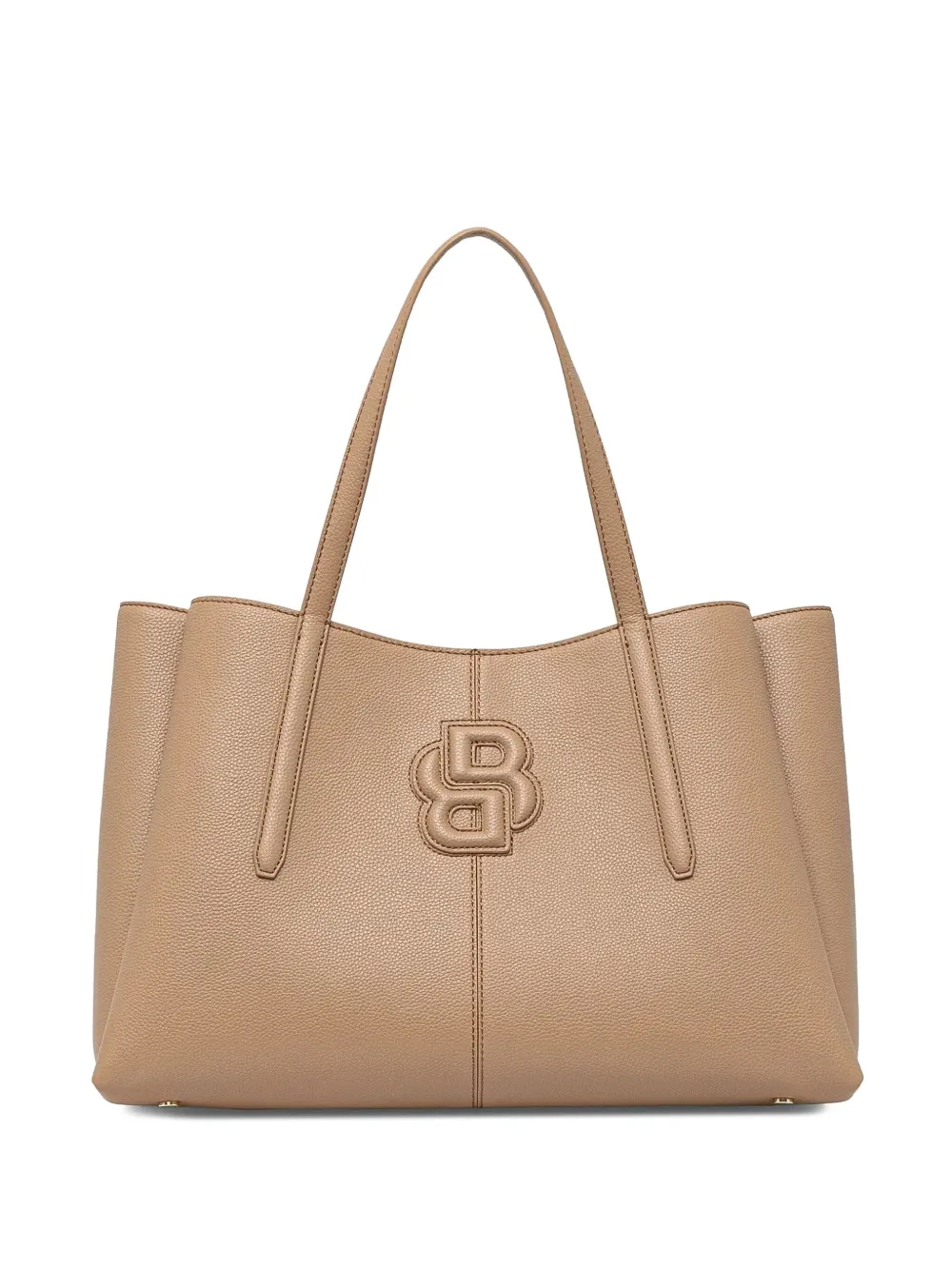 BOSS Shopper met logo-reliëf Bruin