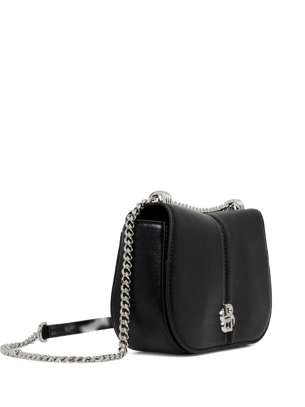 BOSS chain-strap logo-plaque satchel bag Zwart