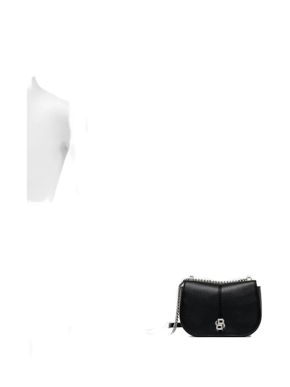Hugo Boss Chain-strap Logo-plaque Satchel Bag In Black