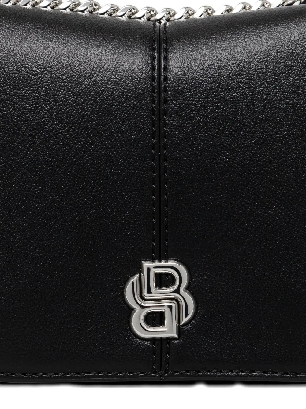 Hugo Boss Chain-strap Logo-plaque Satchel Bag In Black
