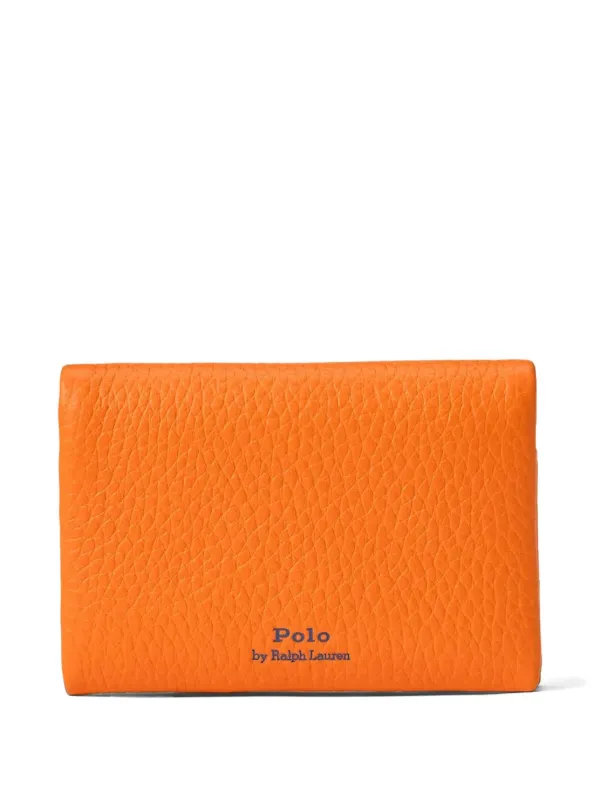 Ralph Lauren オレンジ 三つ折り財布 Polo Ralph Lauren Leather Wallet | Orange | FARFETCH