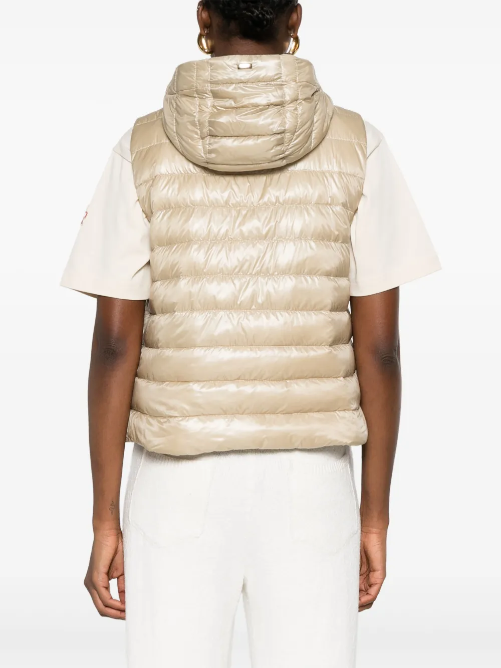 Herno Bodywarmer met capuchon Beige