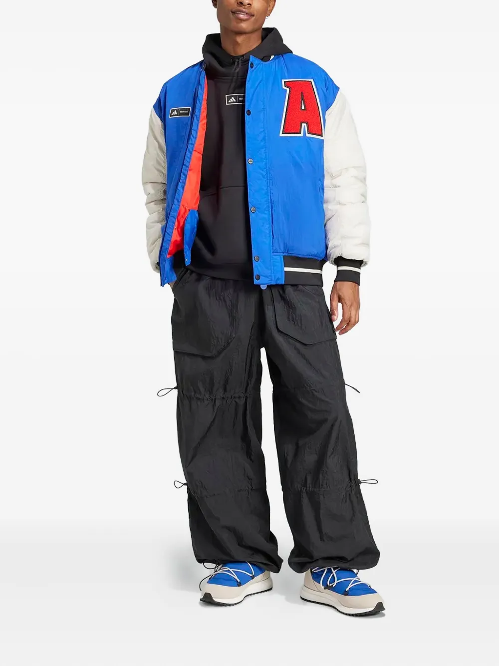 adidas press-stud fastening bomber jacket | Bomber Jackets | Image 2