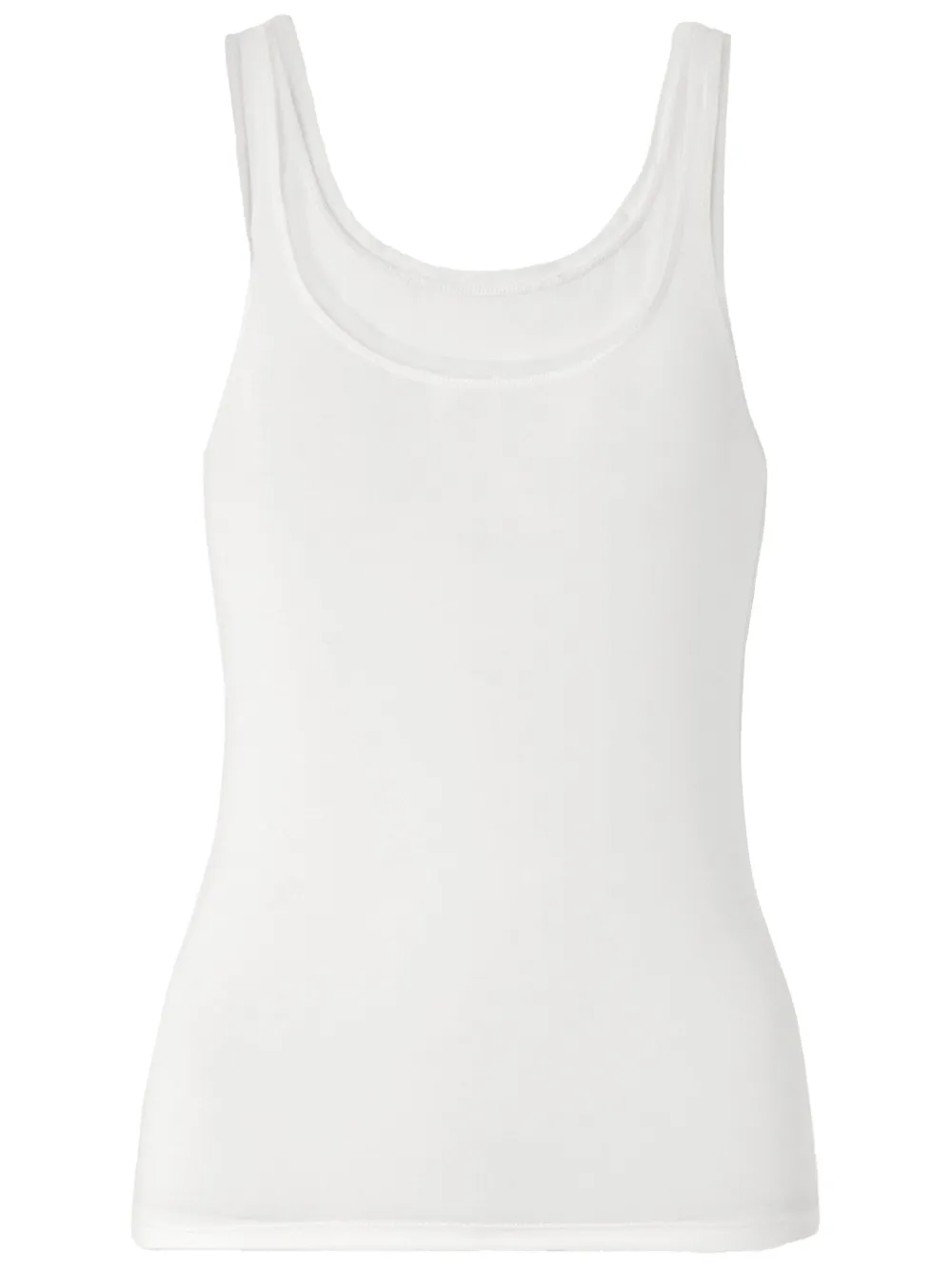 scoop-neck vest