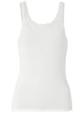 Genny scoop-neck vest - White