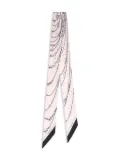 Genny abstract-pattern scarf - Pink