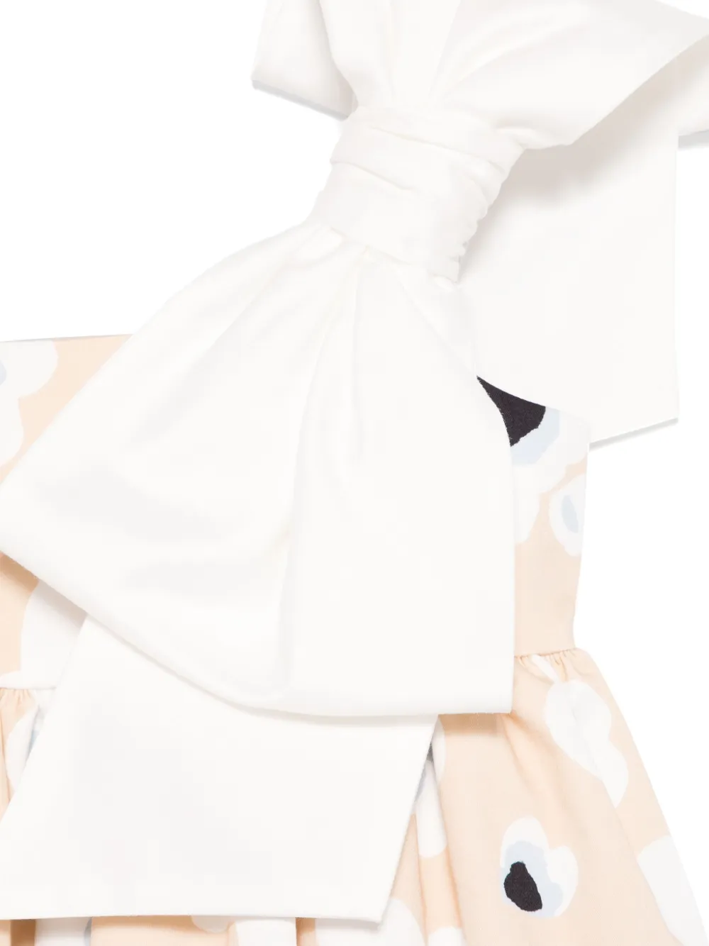 Mi Sol Jurk met klaprozenprint Beige