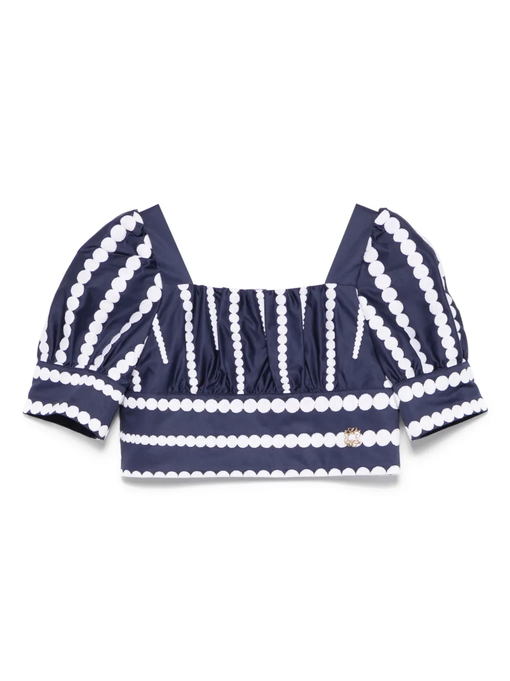 ELIE SAAB JUNIOR EMBROIDERED TOP
