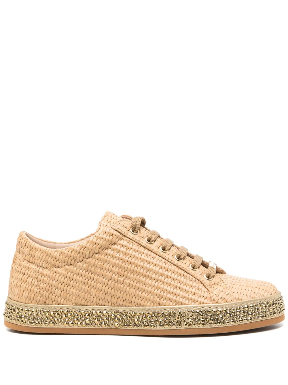 Le Silla raffia sneakers Neutrals