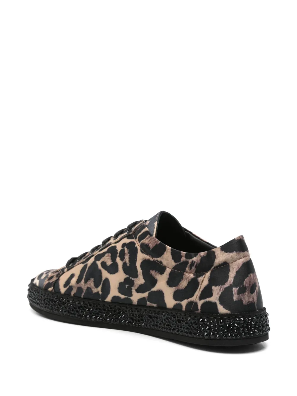 Le Silla leopard-print sneakers Black