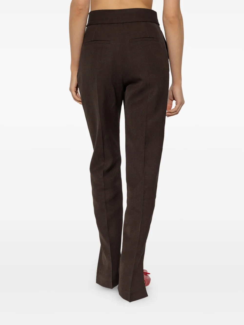 Jacquemus Tibau broek met toelopende pijpen Bruin