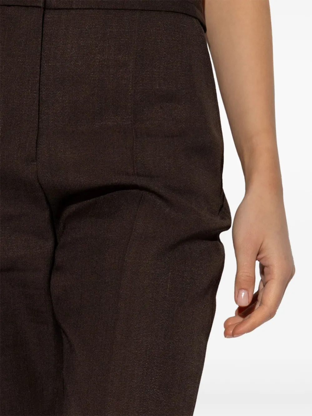 Jacquemus Tibau broek met toelopende pijpen Bruin