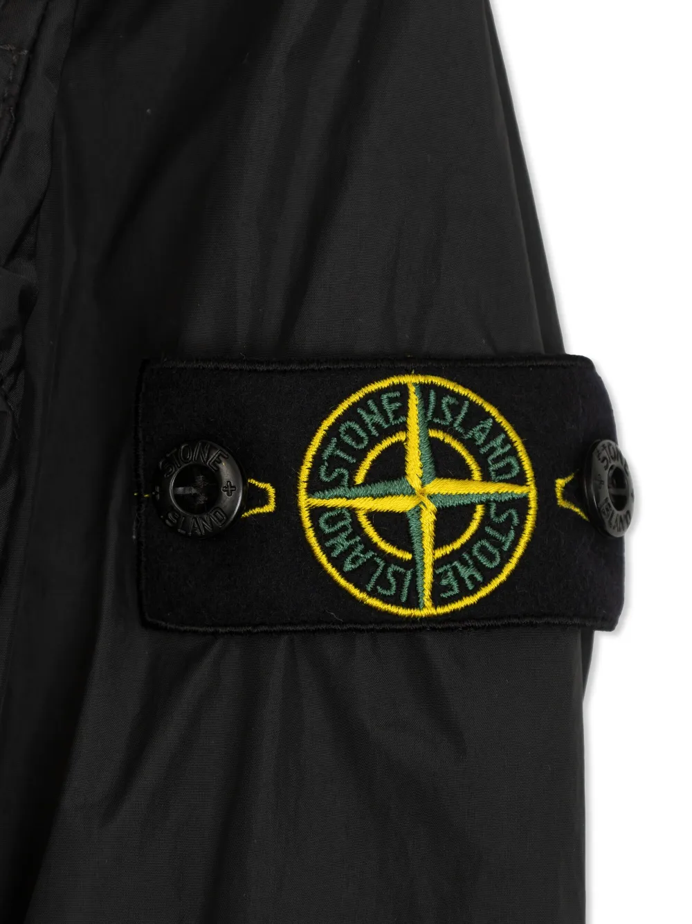 Stone Island Junior Bomberjack met Compass-logopatch Zwart