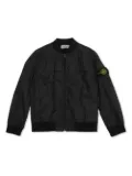 Stone Island Junior Compass-badge bomber jacket - Black